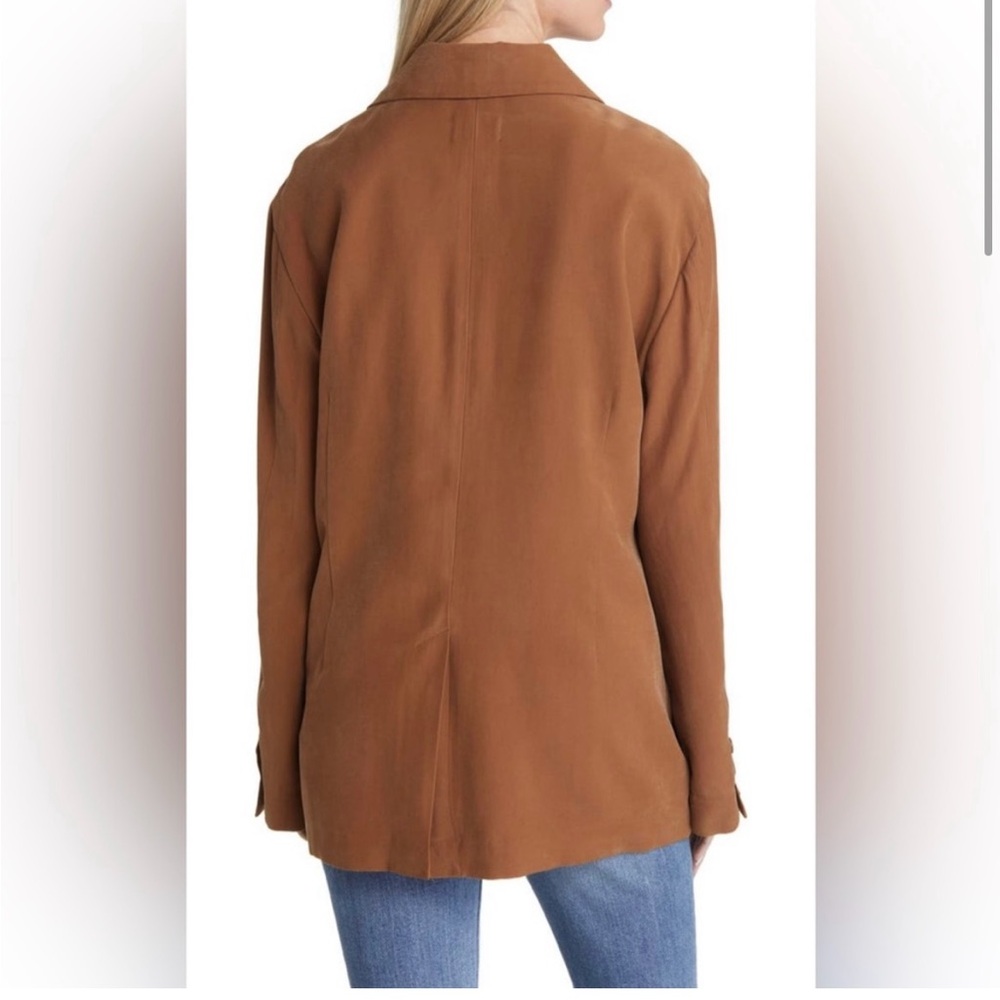 Open Edit Unstructured Blazer, Camel, Size M Worn… - image 3
